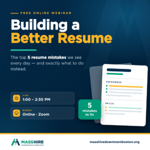 Cv Building Workshops Events for November 2026 › Online Event › – MassHire Downtown Boston ...